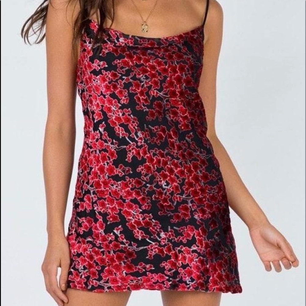 PRINCESS POLLY MERLOT MINI DRESS